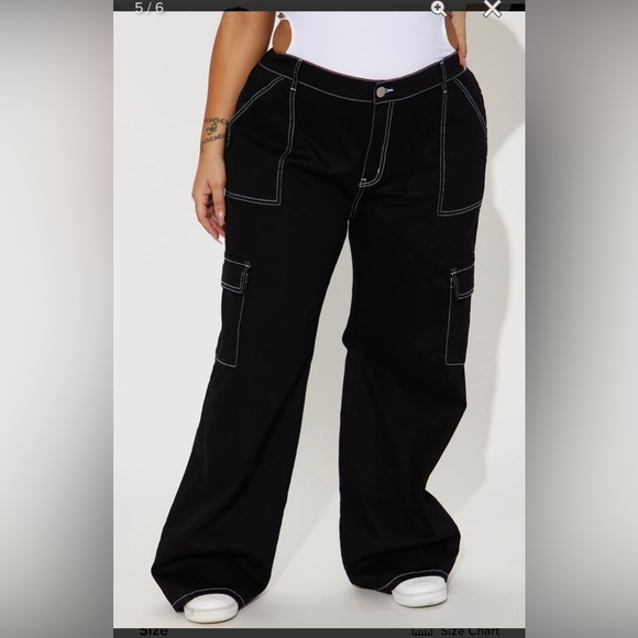 Plus Size Cargo Pants Size 15 - Picture 2 of 6